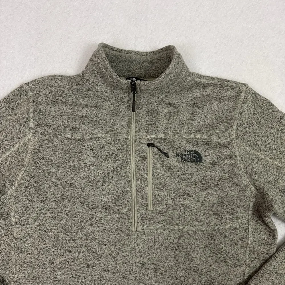 The North Face Gordon Lyons Men’s Large Gray Quarter Zip Fleece Pullover